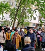 Встреча руководителя УК «АТСЖ» Андрея Павловича Логинова с жителями дома №4 по ул. 2-Электронная.